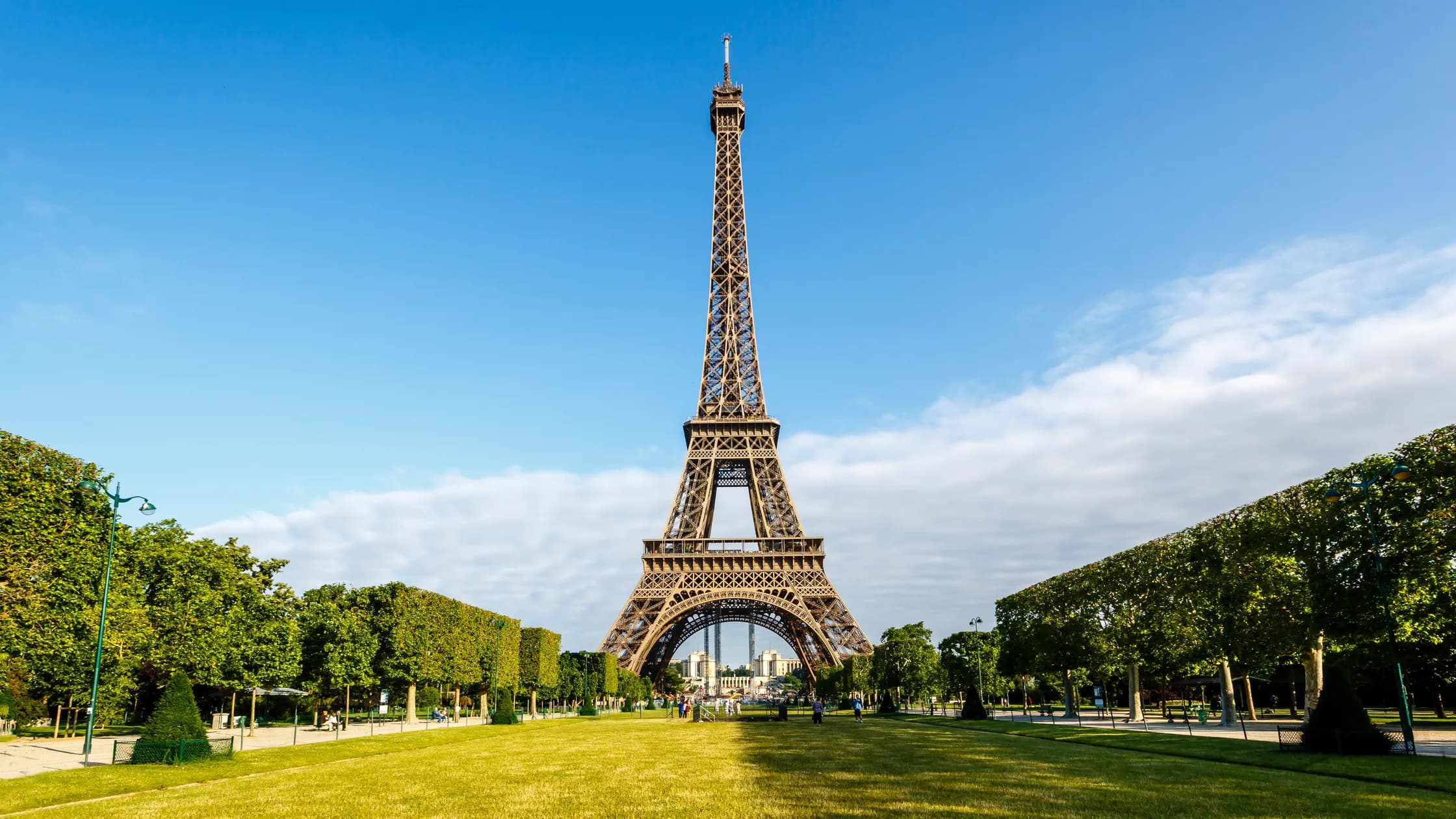 Iconic Eiffel Tower in Paris, France