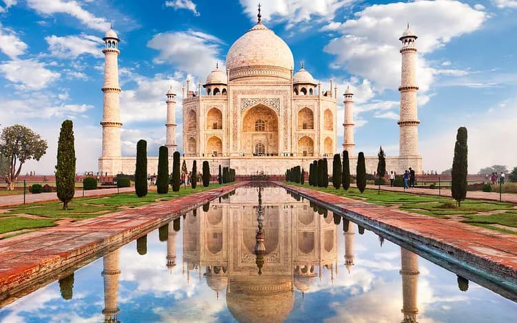 Marveling at the Taj Mahal, Agra, India